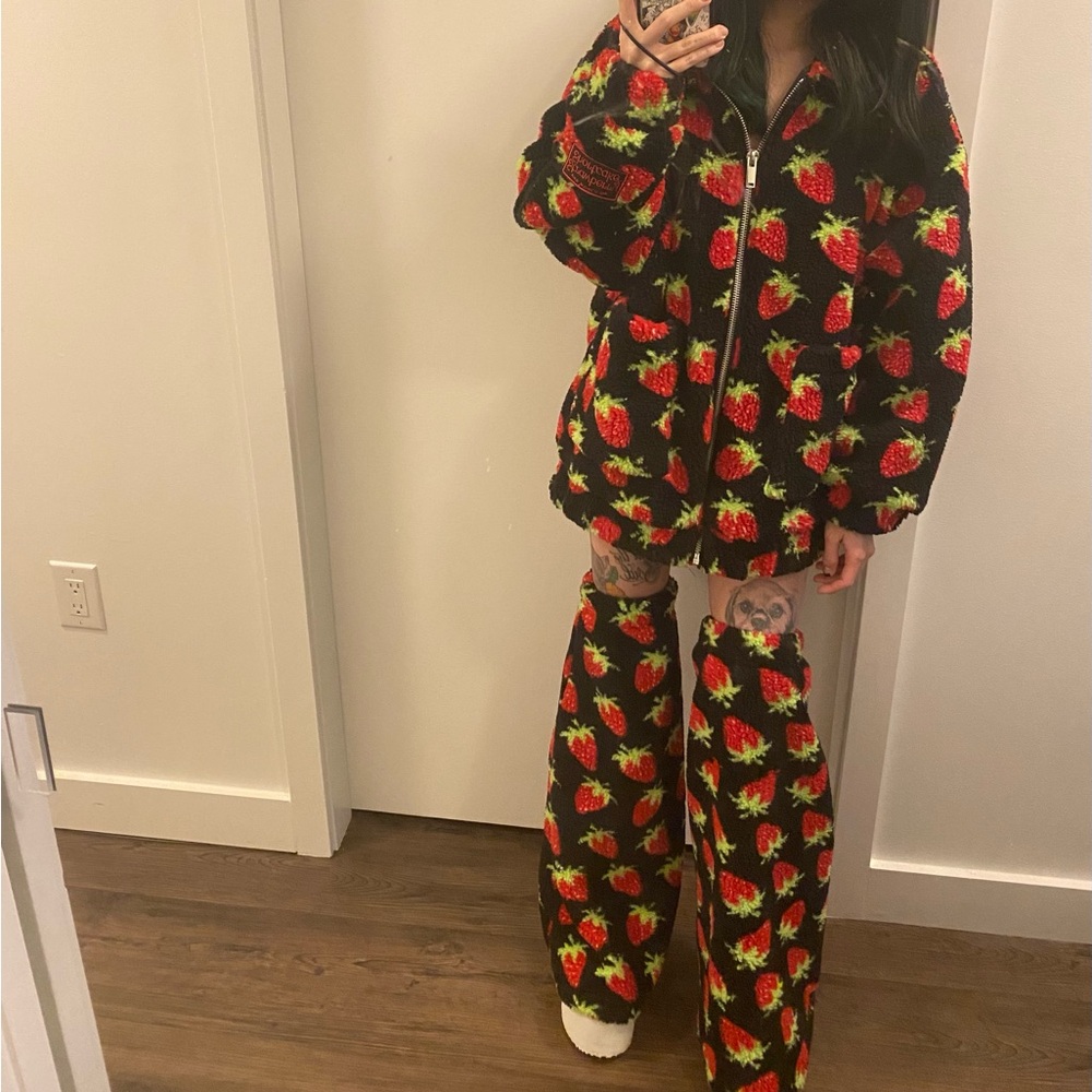 Dolls Kill x Strawberry Shortcake Teddy Jacket & Legwarmers (SOLD OUT)